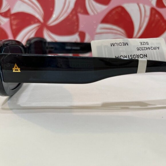 AIRE Ceres Navy Rectangle Sunglasses Smoke Lens Unisex 90s Recycled NWT - Picture 9 of 10